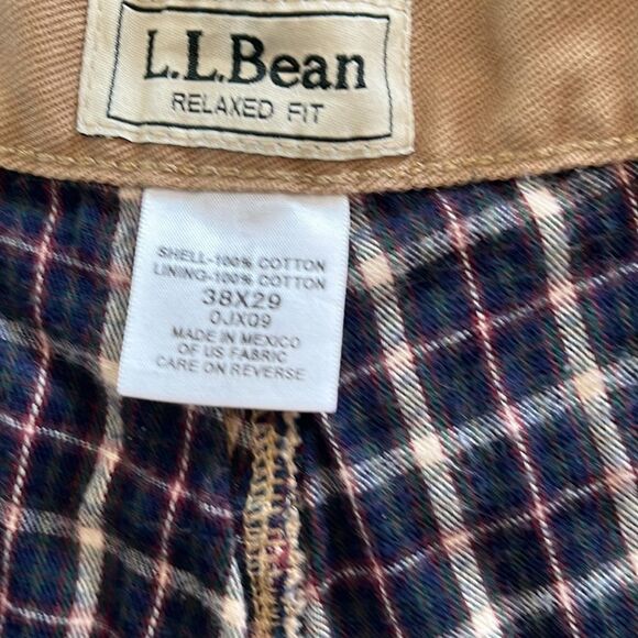 L.L.Bean fully flannel lined pants 38 X29 - Picture 4 of 10